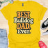 The best bulldog dad ever - V6 - The Pop T-Shirt